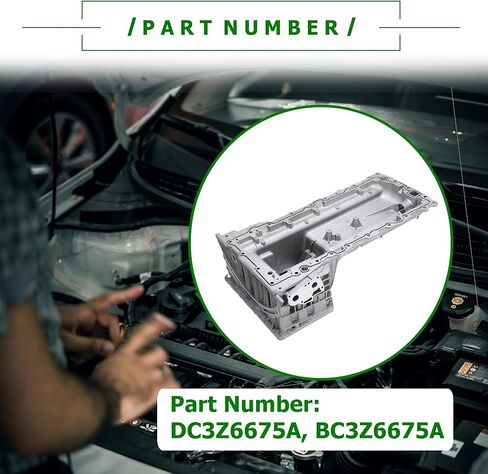 حوض زيت المحرك العلوي من PartsFlow مع قابس تصريف متوافق مع Ford F250 F350 F450 F550 Super Duty 2011-2019 F650 2011-2013 2016-2019 6.7L استبدال DC3Z6675C in Saudi Arabia