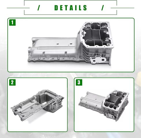حوض زيت المحرك العلوي من PartsFlow مع قابس تصريف متوافق مع Ford F250 F350 F450 F550 Super Duty 2011-2019 F650 2011-2013 2016-2019 6.7L استبدال DC3Z6675C in Saudi Arabia