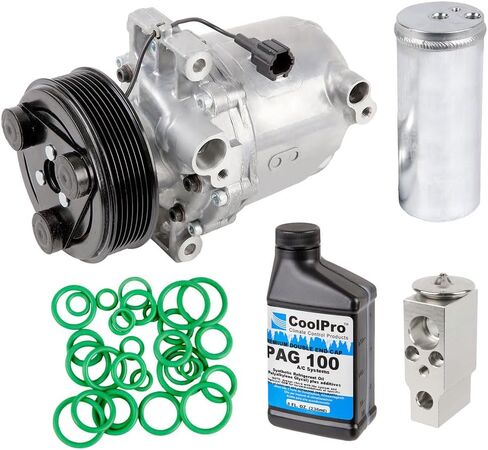 AC Compressor & A/C Kit For Nissan Frontier & Xterra - Includes Drier, Expansion Valve, Oil & O-Rings! - BuyAutoParts 60-89772RK New in Saudi Arabia