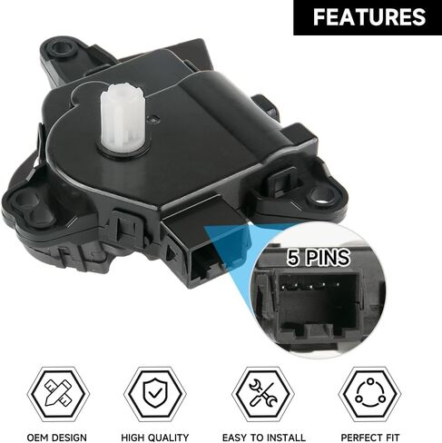 مشغل باب الهواء مزيج HVAC - متوافق مع Kia Forte 2.0L L4 - Gas 2015-2018 [EX، LX، - استبدال الجزء 971573SAA0 in Saudi Arabia