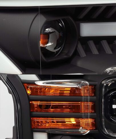 AlphaRex Base Model Black For 15-17 Ford F150 Halogen Type Switchback DRL/Signal LED Tube Dual Projector Headlights in Saudi Arabia