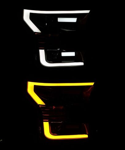 AlphaRex Base Model Black For 15-17 Ford F150 Halogen Type Switchback DRL/Signal LED Tube Dual Projector Headlights in Saudi Arabia
