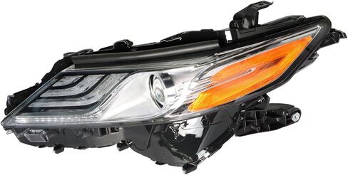 Headlight Black Housing Assembly Clear Lens Headlights Left Side Replacement for 2018 2019 2020 Camry XLE/XSE in Saudi Arabia