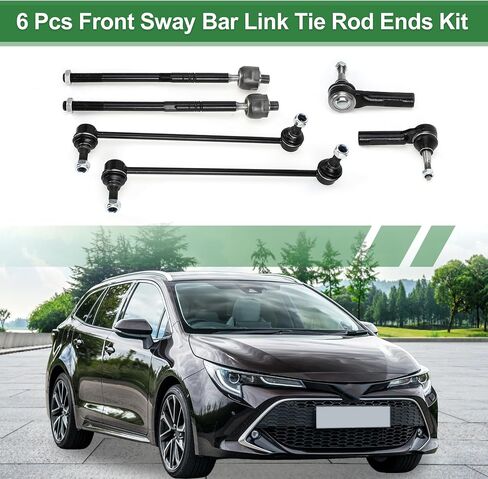 X AUTOHAUX 6 قطعة طقم التعليق الأمامي الداخلي الخارجي للقضيب الرابط الأمامي لشريط Sway Bar Link لـ Buick Regal 2012-2017 لـ Buick LaCrosse 2011-2016 No.EV800962/ES800949/K750400 in Saudi Arabia