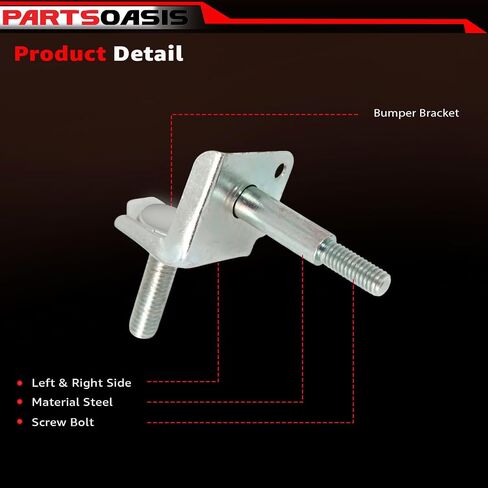 New Aftermarket Front Bumper Bracket Right Passenger Side Compatible With Toyota Tacoma 2001 2002 2003 2004 (Base, Pre Runner, S-Runner, DLX) Replaces OE 52145AD010 | TO1067138 in Saudi Arabia