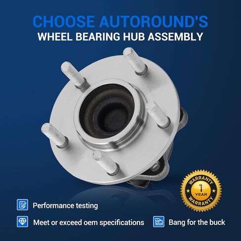 مجموعة محور العجلات الخلفية Autoround 512169 زوج مناسبة لـ 2001-2007 Dodge Caravan/Grand Caravan، Chrysler Voyager/Town & Country FWD 5Lugs مع 4 عجلات ABS in Saudi Arabia