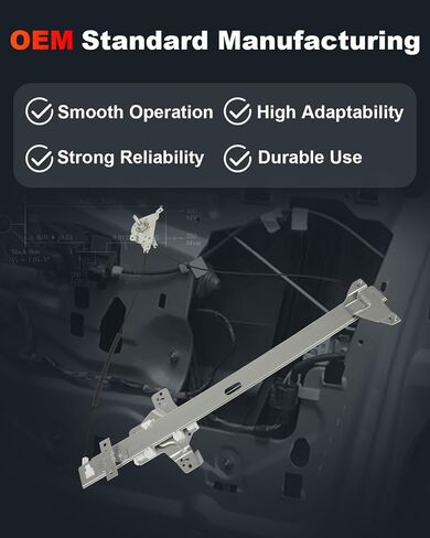 استبدال منظم نوافذ الطاقة cciyu لـ 2002-2014 لـ Ford لـ E-150، 1999-2014 لـ Ford لـ E-350 Super Duty، 1999-2006 لـ Ford لـ Econoline مع مجموعة المحرك الأمامية اليمنى للسائقين in Saudi Arabia