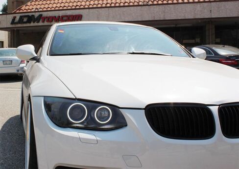 iJDMTOY 7000K Xenon White LED Angel Eye Halo Rings Kit Compatible With BMW E92 E93 3-Series 328i 335i M3 Coupe/Convertible (Retrofit Required) in Saudi Arabia