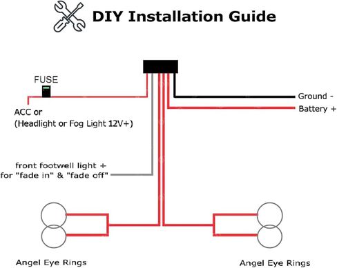 iJDMTOY 7000K Xenon White LED Angel Eye Halo Rings Kit Compatible With BMW E92 E93 3-Series 328i 335i M3 Coupe/Convertible (Retrofit Required) in Saudi Arabia