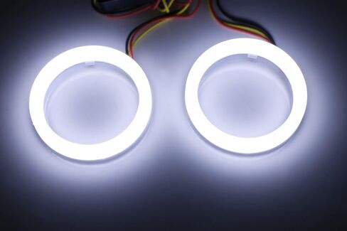 iJDMTOY سطح بلوري 6000K زينون أبيض SMD LED عيون الملاك هالة حلقة عدة متوافقة مع 2010-2016 Hyundai Genesis Coupe، 2010-2015 Kia Optima K5 in Saudi Arabia