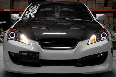 iJDMTOY سطح بلوري 6000K زينون أبيض SMD LED عيون الملاك هالة حلقة عدة متوافقة مع 2010-2016 Hyundai Genesis Coupe، 2010-2015 Kia Optima K5 in Saudi Arabia