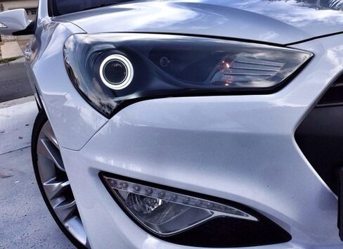 iJDMTOY سطح بلوري 6000K زينون أبيض SMD LED عيون الملاك هالة حلقة عدة متوافقة مع 2010-2016 Hyundai Genesis Coupe، 2010-2015 Kia Optima K5 in Saudi Arabia