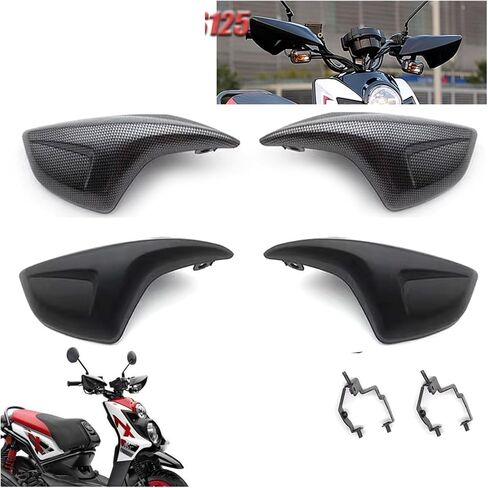 Compatible With BWS125 5S9 ZU-MA BWSR BWS FI Motorcycle Hand Guard Handguard Protector Shield(Black) in Kuwait