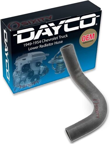 Dayco Lower Radiator Coolant Hose compatible with Chevrolet Truck 3.5L 3.8L 4.3L L6 1949-1954 in Saudi Arabia