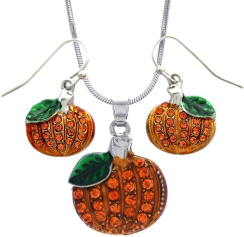 Small Cute Happy Halloween Fall Thanksgiving Pumpkins Pierced Earrings Jewelry in Saudi Arabia