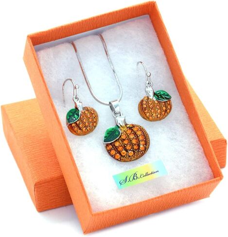 Small Cute Happy Halloween Fall Thanksgiving Pumpkins Pierced Earrings Jewelry in Saudi Arabia