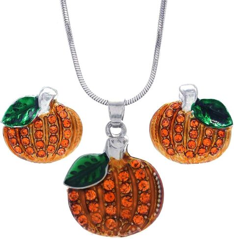 Small Cute Happy Halloween Fall Thanksgiving Pumpkins Pierced Earrings Jewelry in Saudi Arabia