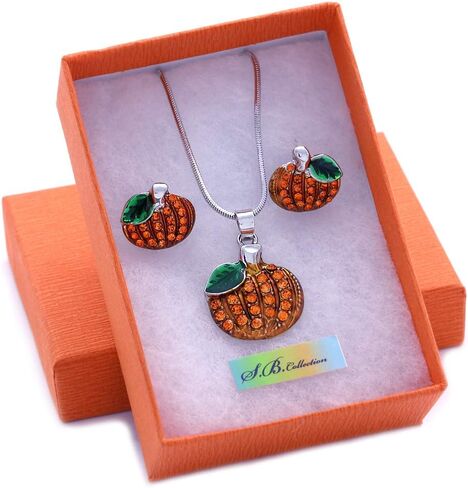 Small Cute Happy Halloween Fall Thanksgiving Pumpkins Pierced Earrings Jewelry in Saudi Arabia
