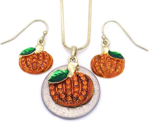 Small Cute Happy Halloween Fall Thanksgiving Pumpkins Pierced Earrings Jewelry in Saudi Arabia