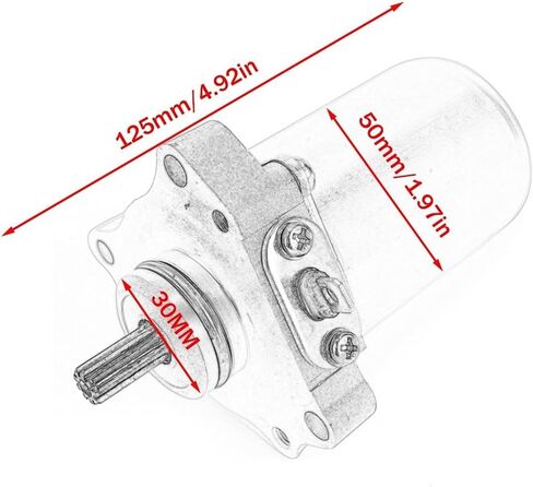 Starter Motor 9 Spline Engine Starter Motor for Kawasaki KLX110L KLX 110L 2010-2020 BR125 BR 125 Z125 Pro 2016-2019 Starter Replacement in Saudi Arabia
