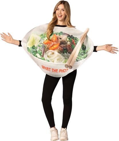 Rasta Imposta Pho Noodle Bowl Costume, Adult One Size, Multicolor in Saudi Arabia