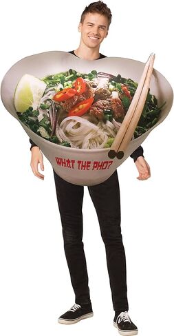 Rasta Imposta Pho Noodle Bowl Costume, Adult One Size, Multicolor in Saudi Arabia