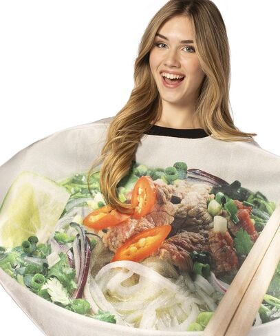 Rasta Imposta Pho Noodle Bowl Costume, Adult One Size, Multicolor in Saudi Arabia