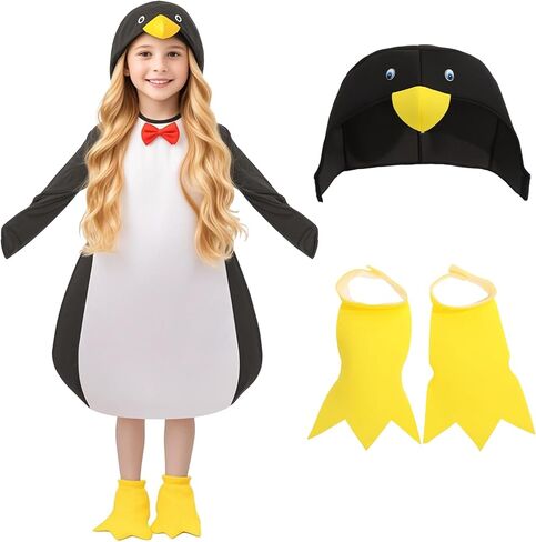 زي البطريق الحيواني المضحك اللطيف، فستان فاخر للهالوين، الكوسبلاي، الكرنفال والحفلات in Kuwait