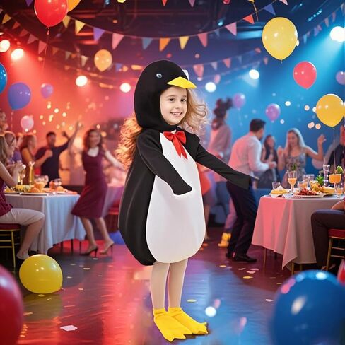 زي البطريق الحيواني المضحك اللطيف، فستان فاخر للهالوين، الكوسبلاي، الكرنفال والحفلات in Kuwait