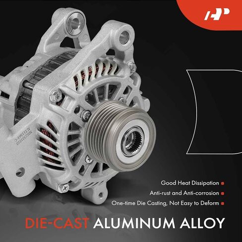 A-Premium Alternator Compatible with Suzuki SX4 2010-2013, SX4 Crossover 2012, Automatic CVT Transmission, 12V 75A 6-Groove Pulley Clockwise, Replace# A005TG1881, 31400-78K20 in Saudi Arabia