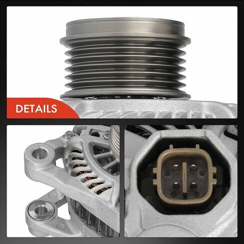 A-Premium Alternator Compatible with Suzuki SX4 2010-2013, SX4 Crossover 2012, Automatic CVT Transmission, 12V 75A 6-Groove Pulley Clockwise, Replace# A005TG1881, 31400-78K20 in Saudi Arabia