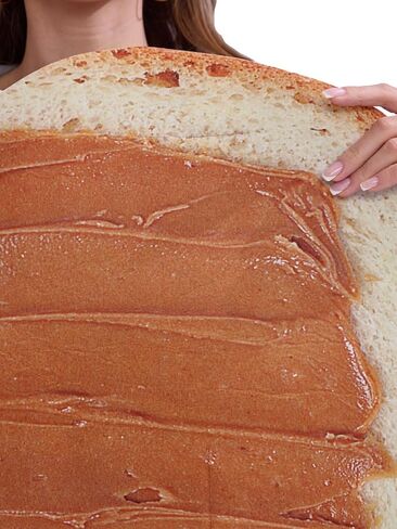 Seasons Adult Peanut Butter Toast Costume, Halloween Food Novelty Outfit, One Size in Saudi Arabia