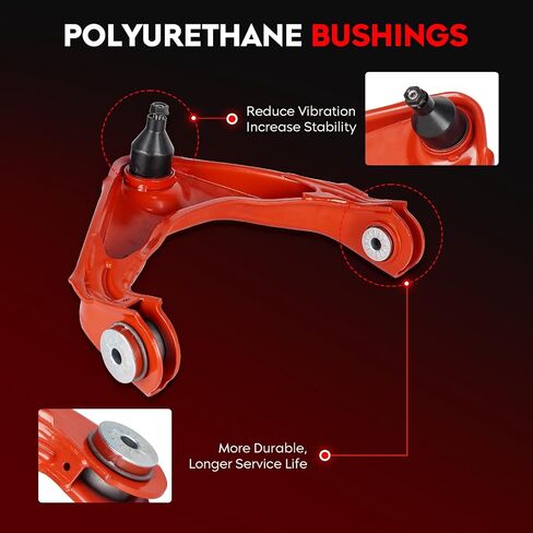 13 PCS Front Upper Control Arm Kit with Ball Joint with Polyurethane Bushing Suspension Kit for Chevrolet Avalanche 2500 02-06/Silverado 01-10, for Suburban 2500 01-10, for GMC Yukon XL 01-10 in Saudi Arabia
