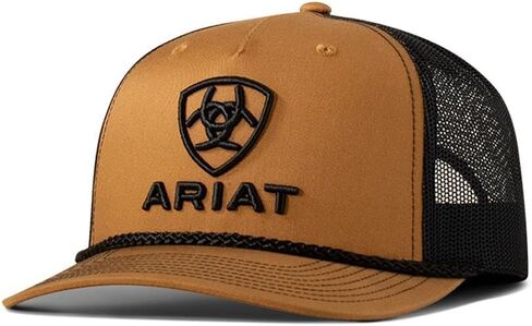 ARIAT MEN'S TAN RICHARDSON 112 TRACKER CAP مع شعار ثلاثي الأبعاد المطرز in Kuwait