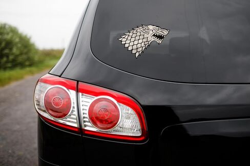 Elektroplate Officially Licensed Game of Thrones House Stark Dynamic Decal - 3.2" x 4.75" | Premium All Weather for Car, Water Bottle, Laptop, Tablet, Window, Cooler, Toolbox, Phone | Made in The USA in Saudi Arabia