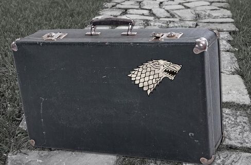 Elektroplate Officially Licensed Game of Thrones House Stark Dynamic Decal - 3.2" x 4.75" | Premium All Weather for Car, Water Bottle, Laptop, Tablet, Window, Cooler, Toolbox, Phone | Made in The USA in Saudi Arabia