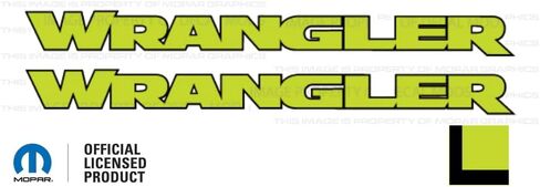 Decal Mods Wrangler Hood Graphic Vinyl Decal fits Jeep Wrangler JK/JL/JT (2007-2024) Black w/Dark Gray Outline FBDRKGO (Set of 2) | FJ3U4 in Saudi Arabia