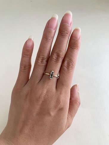 خواتم التراص للنساء الرغيف الفرنسي جوهرة الميلاد تكويم عبر حلقة خمر داينتي الزفاف الفرقة بيان وعد خواتم الخطبة حجم 5-10 in Kuwait