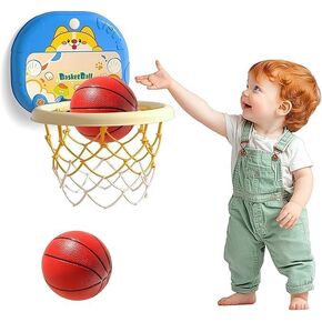 Indoor Mini Basketball Hoop for Toddlers Kids Boys Bedroom,Adjustable Height,Space-Saving,Christmas Birthday Gifts Toy for Boys,Toddler Kids Toys in Saudi Arabia