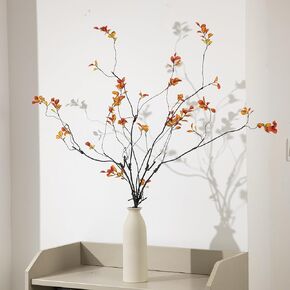 AENTGIU فو الخضرة ينبع فروع للمزهريات، 4 قطع فروع اللبخ واقعية ينبع الأوكالبتوس وهمية، والنباتات وهمية على غرار غصين لحشو المزهرية، والقطع المركزية، وديكور المنزل in Kuwait