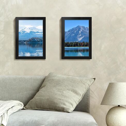 Black 5x7 Picture Frame – Display on Tabletop or Wall – Vertical & Horizontal Mount – Sleek Modern Design in Saudi Arabia