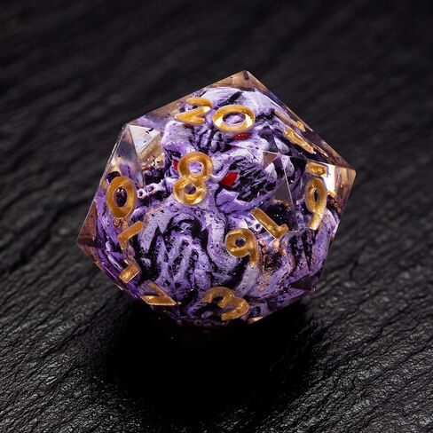 Ancient Egypt Dice Set – Premium RPG Dice with Anubis, Ra, Osiris & Pyramid Design | Unique Polyhedral Dice for DND, Pathfinder & Tabletop Games | Handcrafted Resin with Egyptian Gods & Symbols in Kuwait