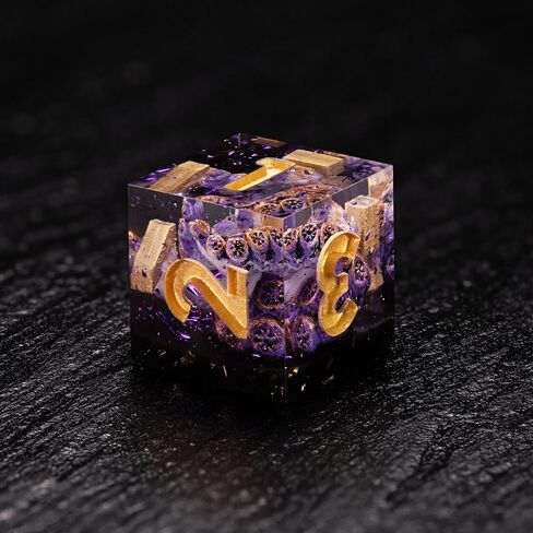 Ancient Egypt Dice Set – Premium RPG Dice with Anubis, Ra, Osiris & Pyramid Design | Unique Polyhedral Dice for DND, Pathfinder & Tabletop Games | Handcrafted Resin with Egyptian Gods & Symbols in Kuwait