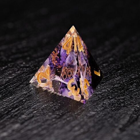 Ancient Egypt Dice Set – Premium RPG Dice with Anubis, Ra, Osiris & Pyramid Design | Unique Polyhedral Dice for DND, Pathfinder & Tabletop Games | Handcrafted Resin with Egyptian Gods & Symbols in Kuwait