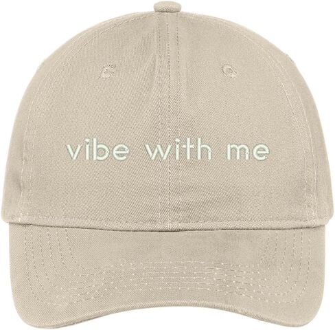 قبعة أبي من متجر الملابس العصرية Vibe with Me مطرزة من القطن المصقول وقابلة للتعديل in Saudi Arabia