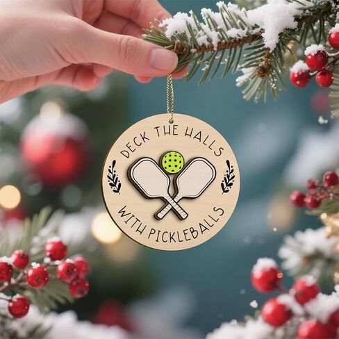 34HD هدايا لعيد الميلاد، أصدقاء عيد الميلاد زخرفة خشبية 2-طبقات، هدايا لأفضل الأصدقاء، Bestie، الأصدقاء، زينة عيد الميلاد in Kuwait