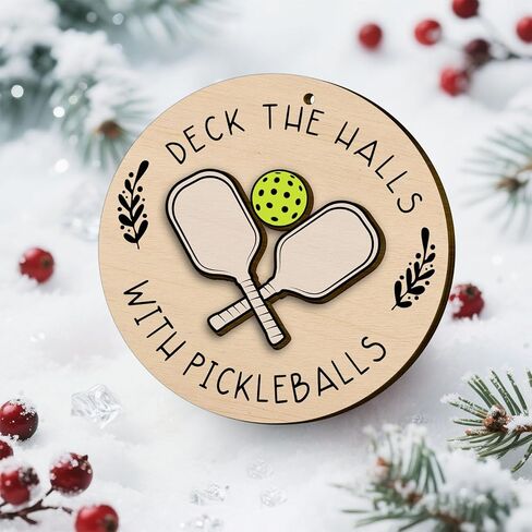 34HD هدايا لعيد الميلاد، أصدقاء عيد الميلاد زخرفة خشبية 2-طبقات، هدايا لأفضل الأصدقاء، Bestie، الأصدقاء، زينة عيد الميلاد in Kuwait