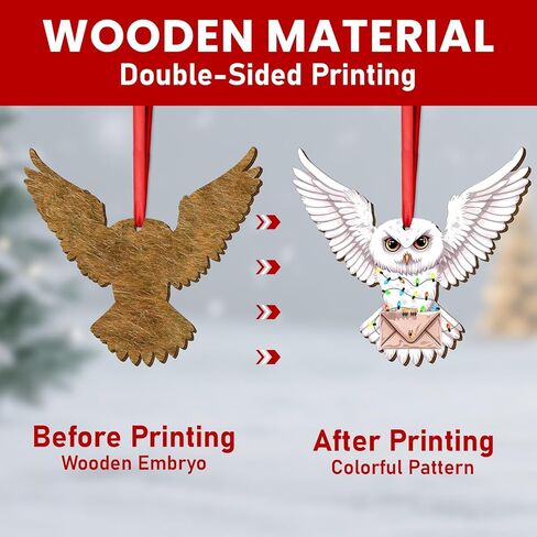 34HD هدايا لعيد الميلاد، خيار مخلل عيد الميلاد زخرفة خشبية 2-الجانب مطبوعة، هدايا مخلل الخيار لمحبي المخللات، زينة عيد الميلاد in Kuwait