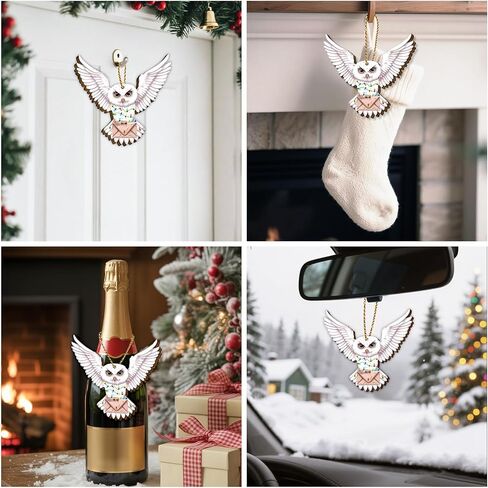 34HD هدايا لعيد الميلاد، خيار مخلل عيد الميلاد زخرفة خشبية 2-الجانب مطبوعة، هدايا مخلل الخيار لمحبي المخللات، زينة عيد الميلاد in Kuwait