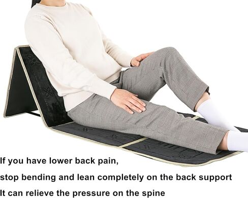 Prayer Rug with Back Support/Foldable Meditation Floor Chair & Carrying Pocket (Black) in Saudi Arabia